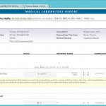 This is a portion of a sample laboratory report automatically created by SwiftPractice. The report is available to the physician through the encounter page, and can, again, be rendered in PDF and auto-emailed to the patient on request.